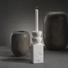 Zodax Home Decor Stacked Design Marble Candle Holder