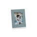 Zodax Picture Frames Suede Lux Photo Frame - Côte d'Azur Blue - 5" x 7"