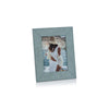 Zodax Picture Frames Suede Lux Photo Frame - Côte d'Azur Blue - 5" x 7"