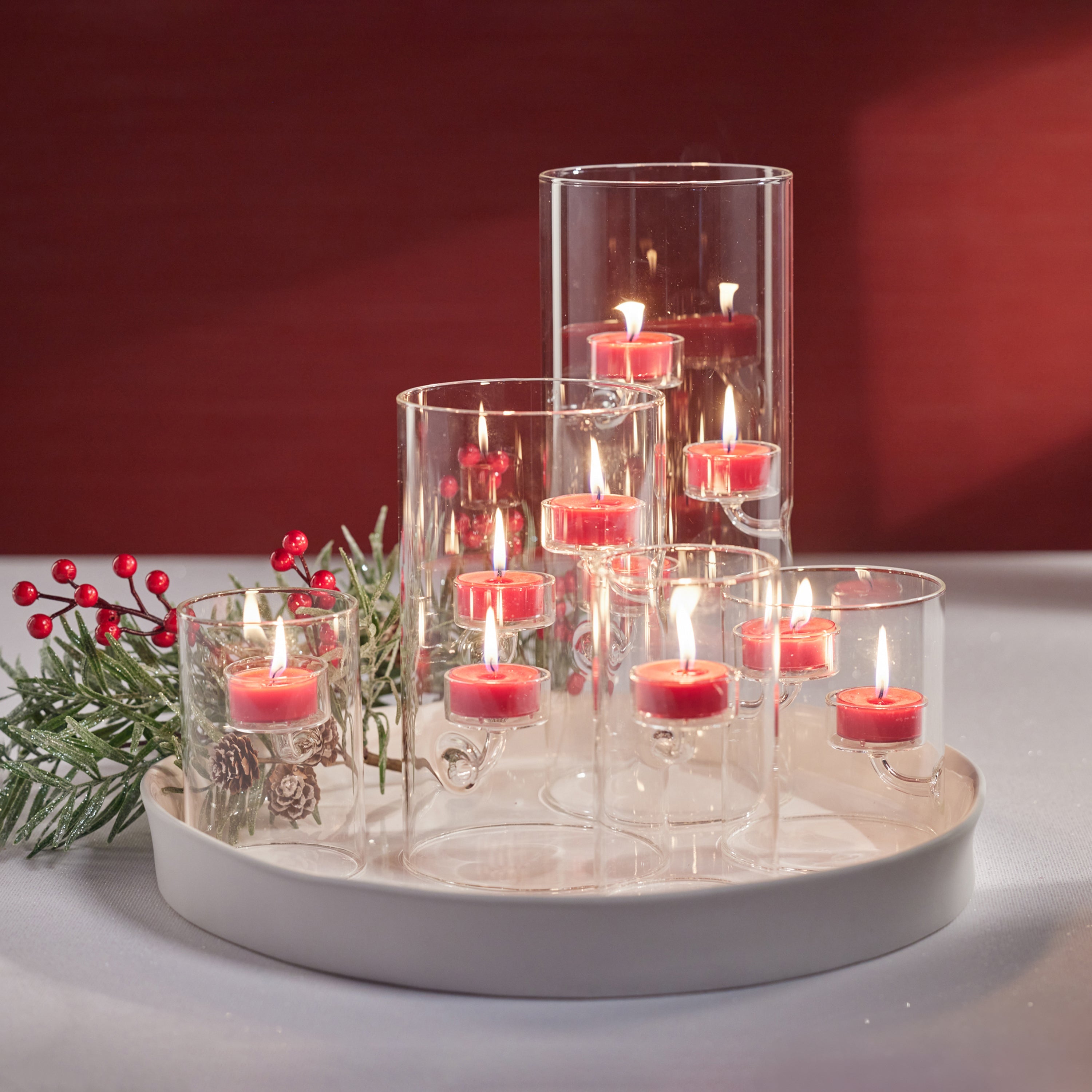 Zodax Furniture Suspended Glass Tealight Holder/Hurricane-4.75" x 11.75"