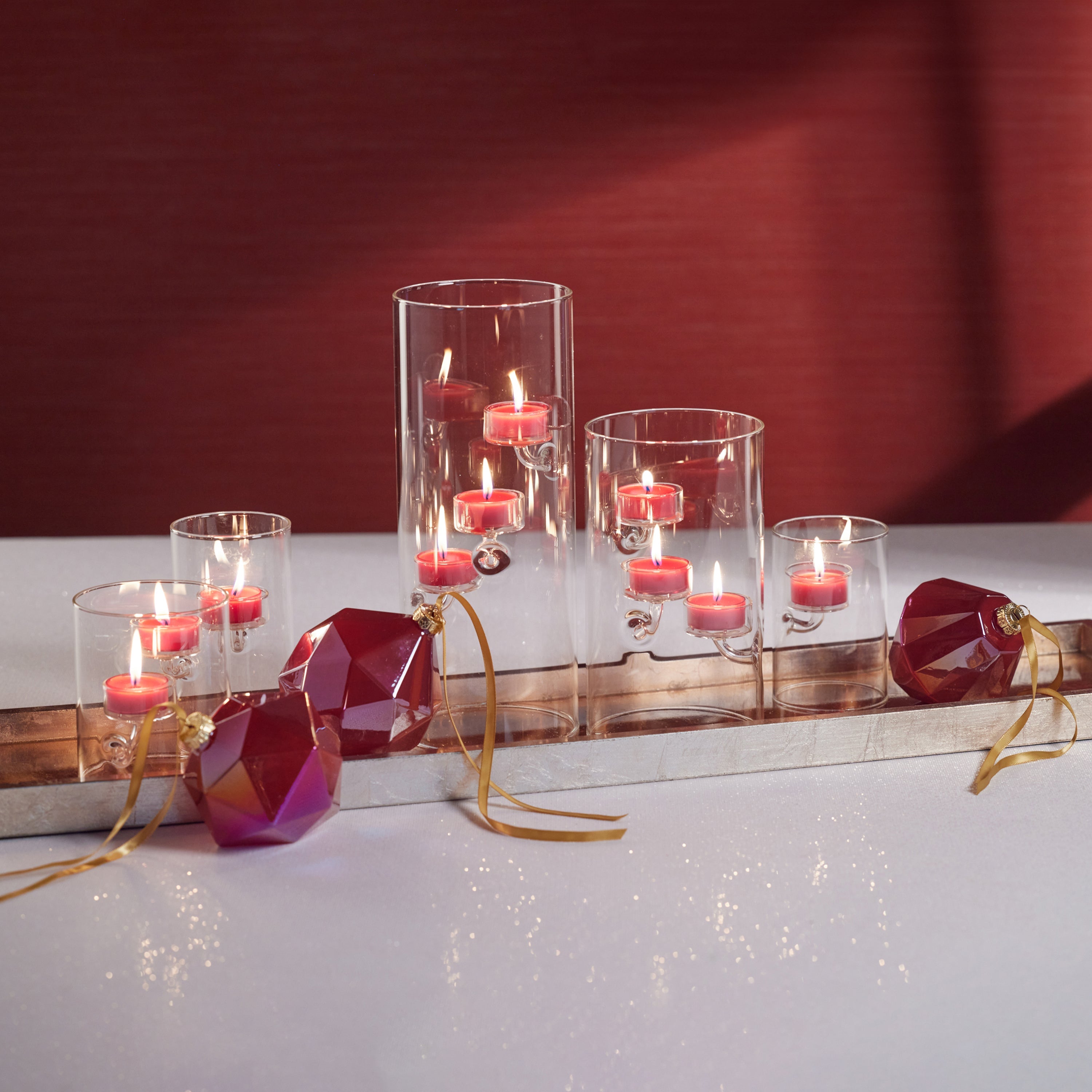 Zodax Furniture Suspended Glass Tealight Holder/Hurricane-4.75" x 11.75"