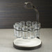 Zodax Home Decor Tequilero 10 Shot Tequila Set with Marble Cutting Board - Dark Bronze