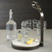 Zodax Home Decor Tequilero 10 Shot Tequila Set with Marble Cutting Board - Dark Bronze