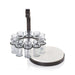 Zodax Home Decor Tequilero 10 Shot Tequila Set with Marble Cutting Board - Dark Bronze