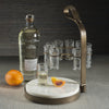 Zodax Home Decor Tequilero 10 Shot Tequila Set with Marble Cutting Board - Gold