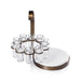 Zodax Home Decor Tequilero 10 Shot Tequila Set with Marble Cutting Board - Gold