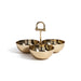 Zodax Giftware The Equestrian Trio Condiment Set, Polished Gold