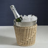 Zodax Home Decor The Palmier Wine / Champagne Bucket - Woven Rattan and Stainless Steel