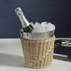 Zodax Home Decor The Palmier Wine / Champagne Bucket - Woven Rattan and Stainless Steel