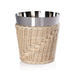 Zodax Home Decor The Palmier Wine / Champagne Bucket - Woven Rattan and Stainless Steel