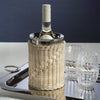 Zodax Home Decor The Palmier Wine Cooler - Woven Rattan and Stainless Steel