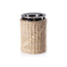 Zodax Home Decor The Palmier Wine Cooler - Woven Rattan and Stainless Steel