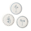 Zodax Giftware The Salty Mermaid  Bar / Appetizer Plates- 3 Assorted Designs