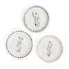 Zodax Giftware The Salty Merman Bar / Appetizer Plates- 3 Assorted Designs
