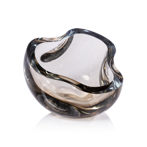 Zodax Home Decor Viento Glass Bowl - Taupe