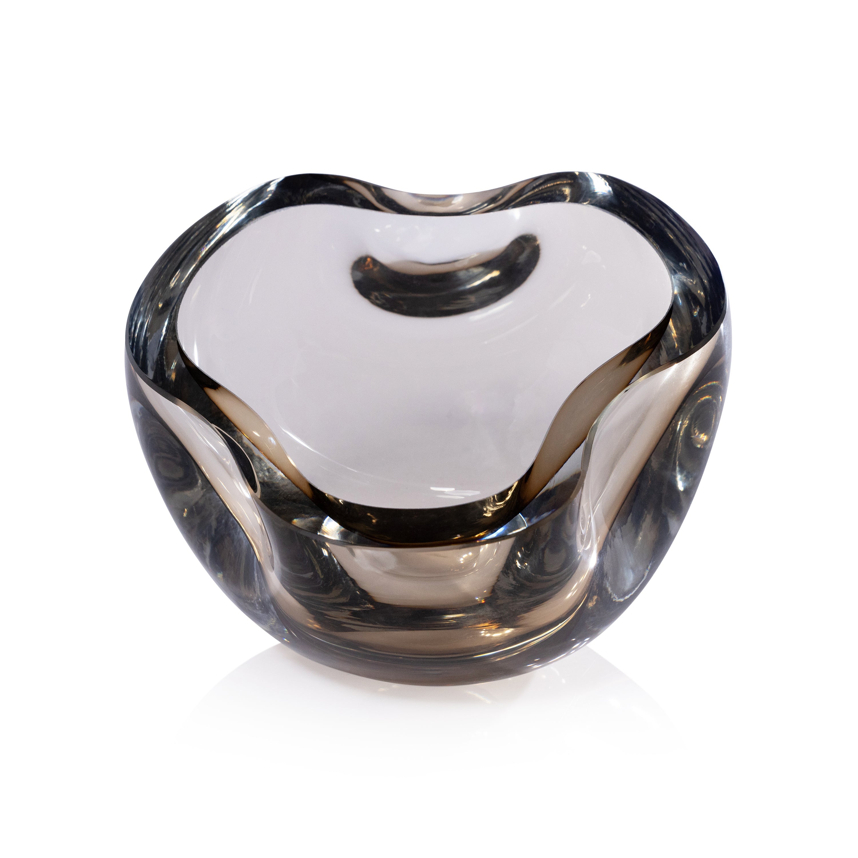 Zodax Home Decor Viento Glass Bowl - Taupe