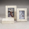 Zodax Home Decor White Bone Braided Box 7.25" x 4.25" x 2"