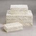 Zodax Home Decor White Bone Braided Box 7.25" x 4.25" x 2"