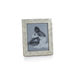 Zodax Picture Frames White Bone Braided Photo Frame 8" x 10"