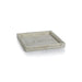Zodax Furniture White Bone Braided Tray 12.25" x 12.25" x 1.5'