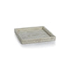 Zodax Furniture White Bone Braided Tray 12.25" x 12.25" x 1.5'