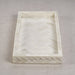 Zodax Furniture White Bone Braided Tray 14.25" x 7.25" x 1.35"