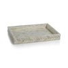 Zodax Furniture White Bone Braided Tray 16.65" x 12.65" x 2.12"