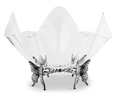 Arthur Court Serveware Arthur Court Acrylic Bowl 14 inches  - Butterfly Stand