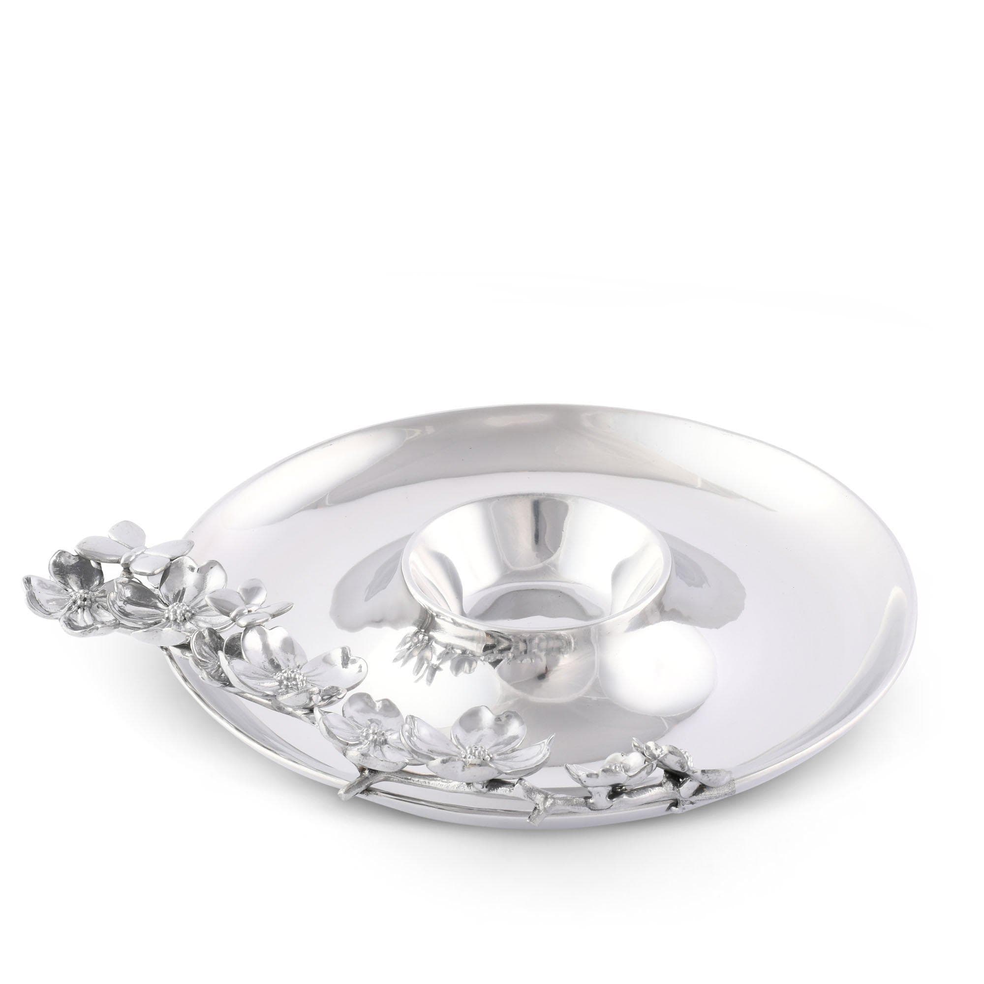 Arthur Court Serveware Arthur Court Chip and Dip - Butterfly Dogwood