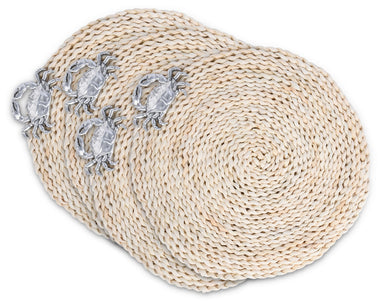Arthur Court Giftware Arthur Court Crab Twisted Seagrass Placemats - Set Of 4
