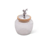 Arthur Court Giftware Arthur Court Deer / Elk Glass Canister - Medium 40 Oz