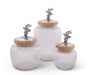 Arthur Court Giftware Arthur Court Deer / Elk Glass Canister - Medium 40 Oz