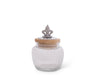 Arthur Court Giftware Arthur Court Fleur De Lis Glass Canister - Small 20 Oz