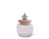 Arthur Court Giftware Arthur Court Fleur De Lis Glass Canister - Small 20 Oz