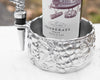 Arthur Court Grape Wine Caddy And Stopper Set