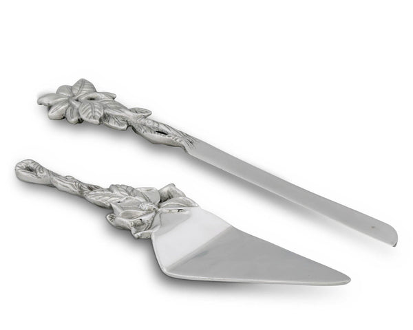Arthur Court Magnolia Cake Knife And Pie Server