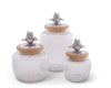 Arthur Court Magnolia Glass Canister Small