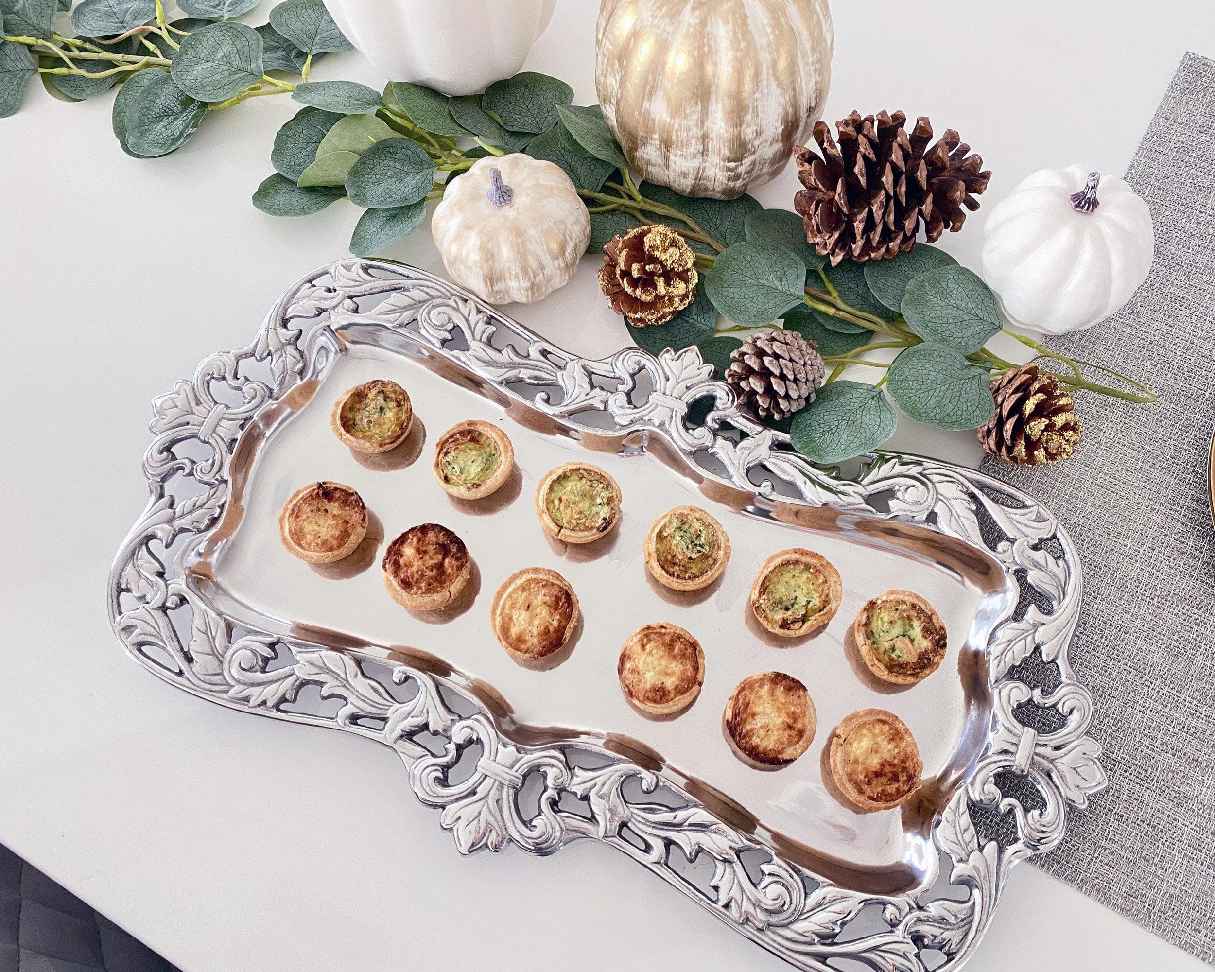Arthur Court Serveware Arthur Court Oblong Tray - Fleur-de-Lis Acanthus