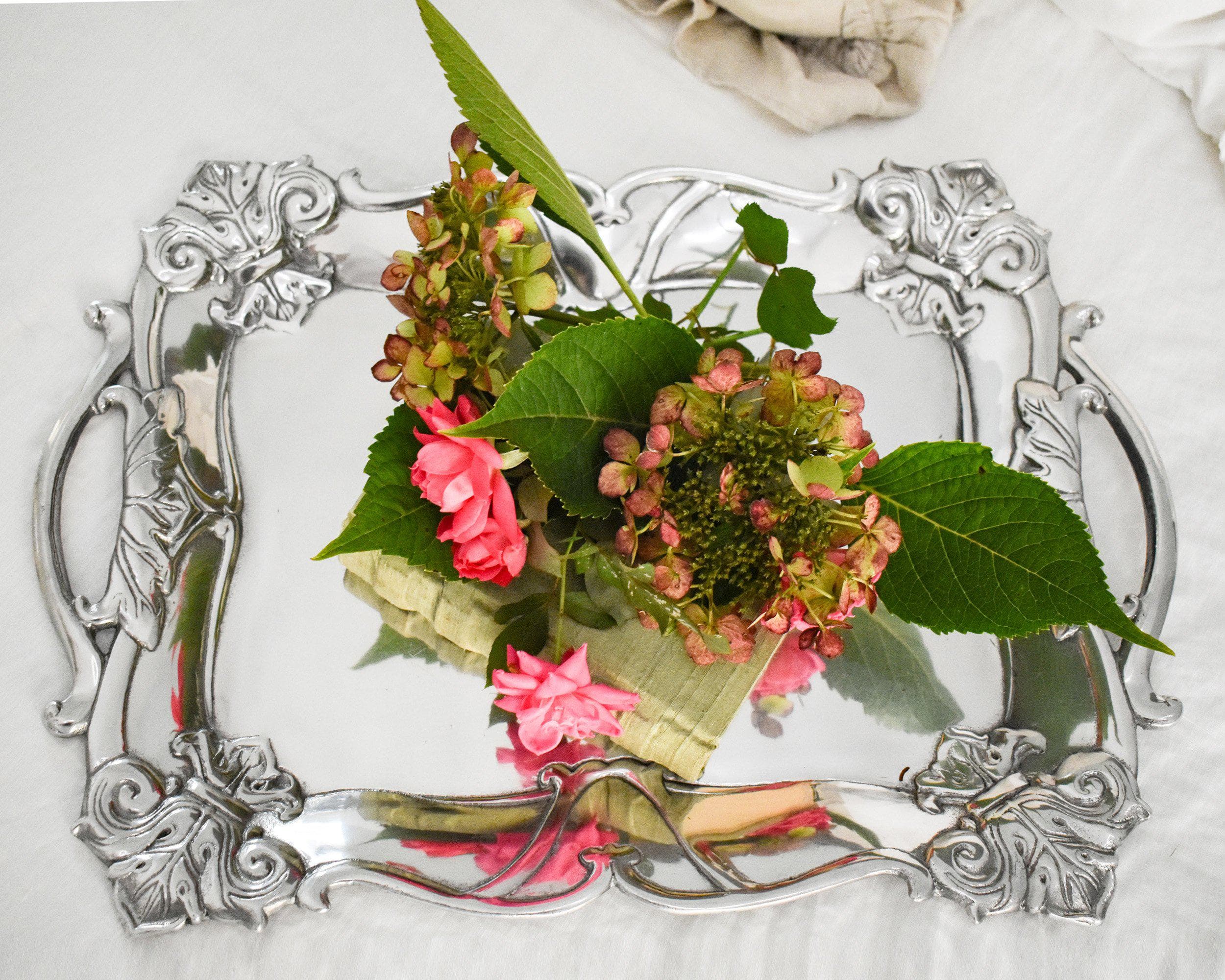 Arthur Court Serveware Arthur Court Rectangle Tray - Fleur-De-Lis
