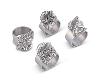 Arthur Court Serveware Arthur Court Sea Shell Napkin Rings - Set Of 4
