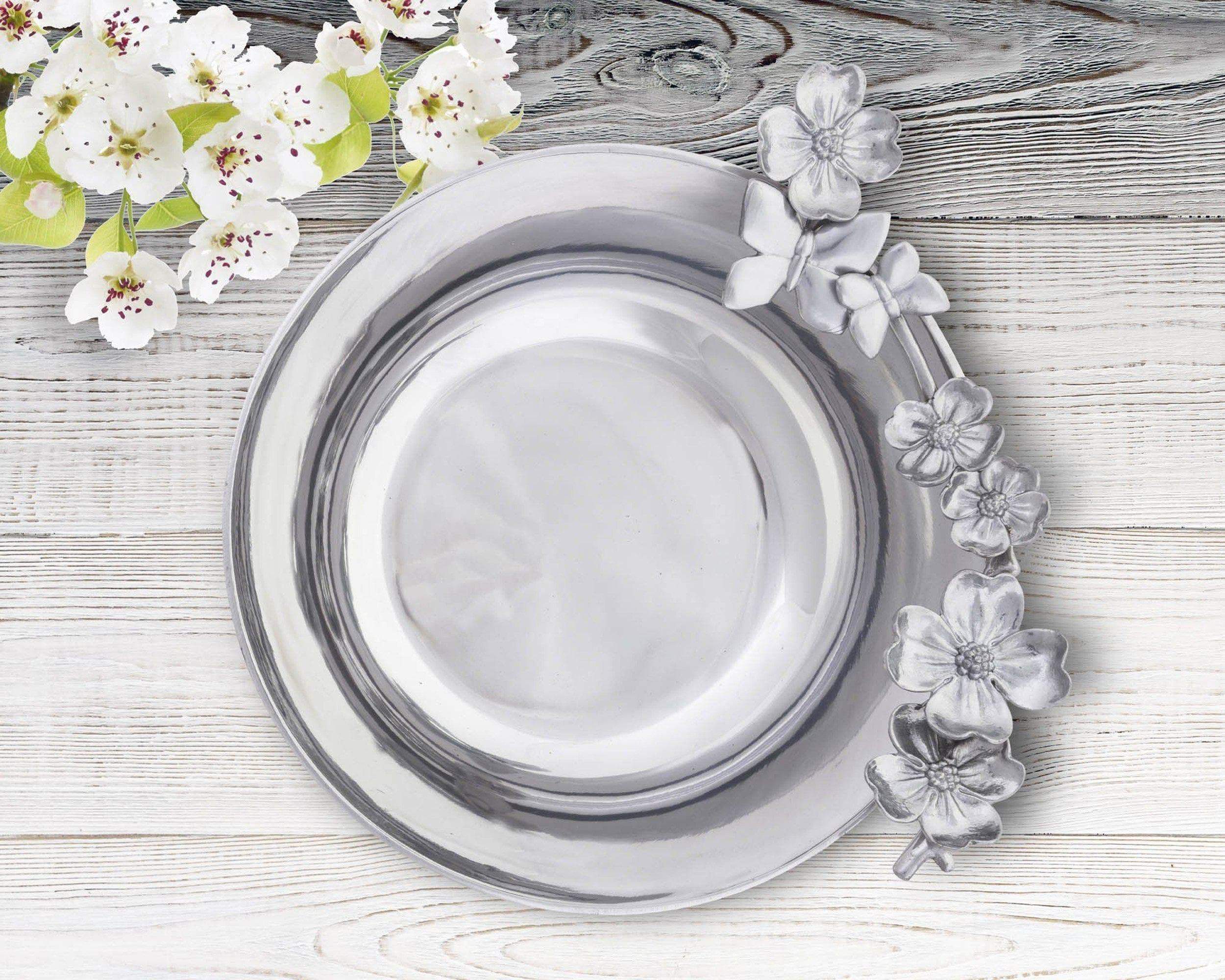 Arthur Court Serveware Arthur Court Serving Bowl 10/12 inches  - Dogwood Butterfly