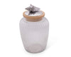 Arthur Court Shell Glass Canister Small