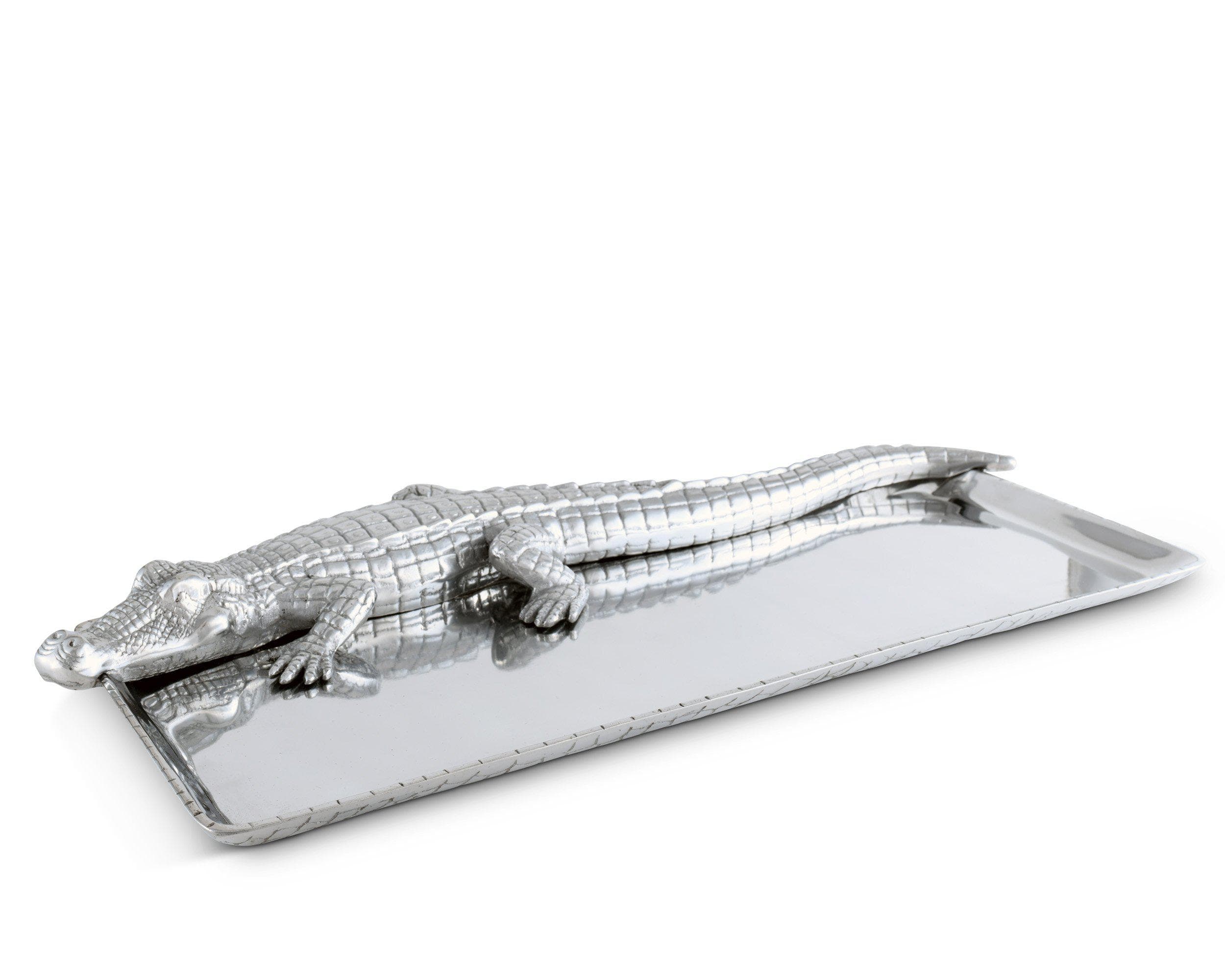 Arthur Court Serveware Arthur Court Tray 9 inches x20 inches  - Alligator
