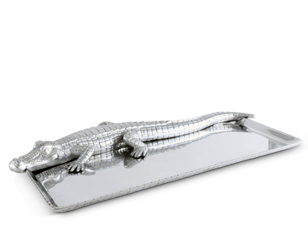 Arthur Court Serveware Arthur Court Tray 9 inches x20 inches  - Alligator