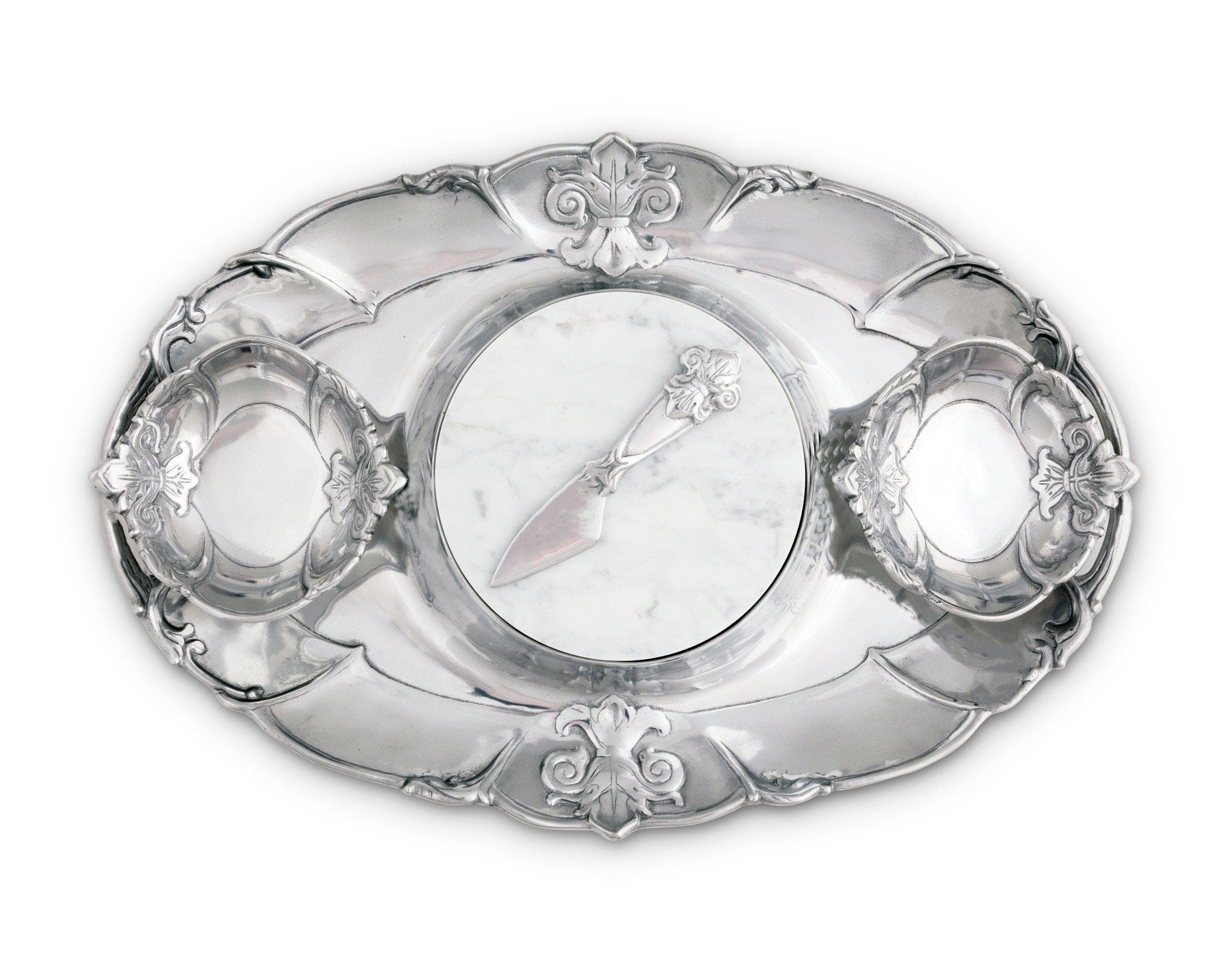 Arthur Court Serveware Arthur Court Tray Entertainment - Fleur-De-Lis