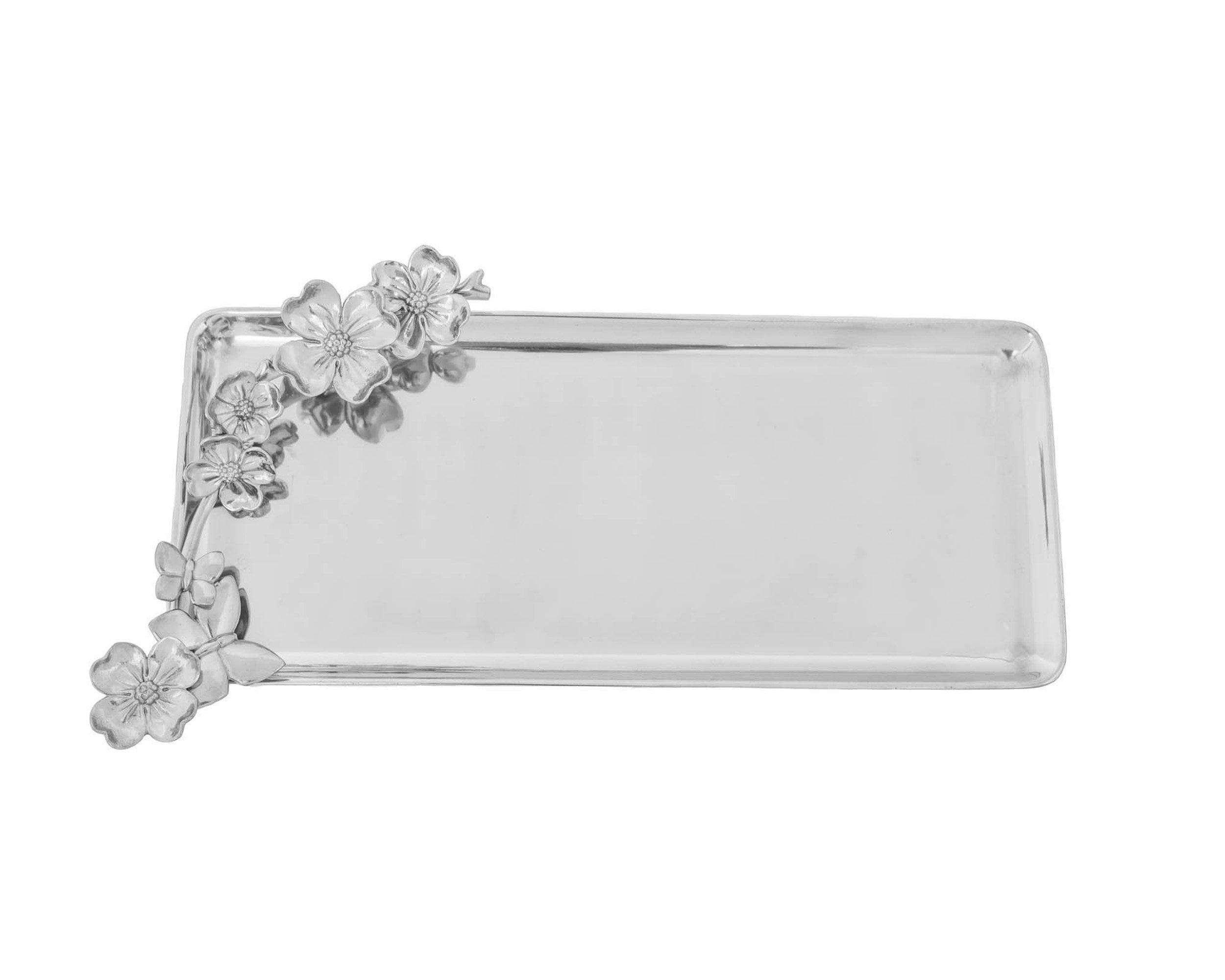 Arthur Court Serveware Arthur Court Tray Oblong - Butterfly Dogwood