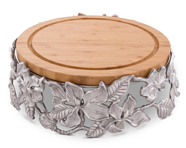 Arthur Court Serveware Arthur Court Wood Cheese Pedestal 13 inches - Magnolia