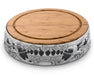 Arthur Court Serveware Arthur Court Wood Cheese Pedestal 13 inches  - Mardi Gras