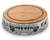 Arthur Court Serveware Arthur Court Wood Cheese Pedestal 13 inches  - Mardi Gras