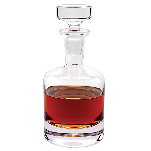 Badash Crystal Giftware Como European Mouth Blown Lead Free Crystal Decanter 10.5 in 28 oz.